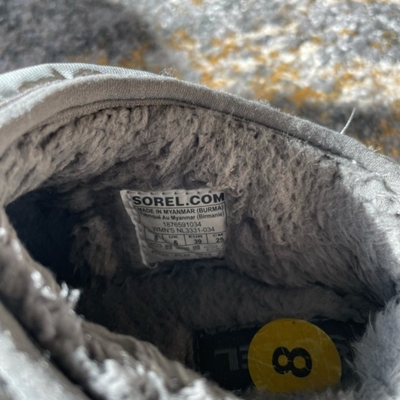 Sorel gray slipper size 8 in great pre-owned condition - Picture 7 of 7